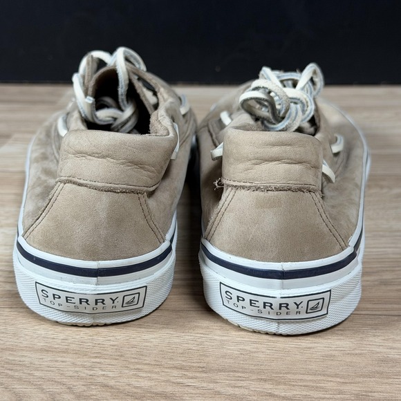 Sperry Top-Sider Boat Shoes Mens Size 12 Tan 2-Eye Deck Bahama Style Casual - Picture 7 of 10